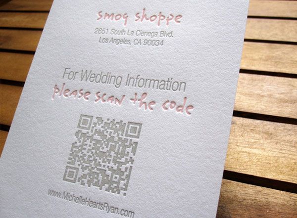 mã QR code thiệp cưới