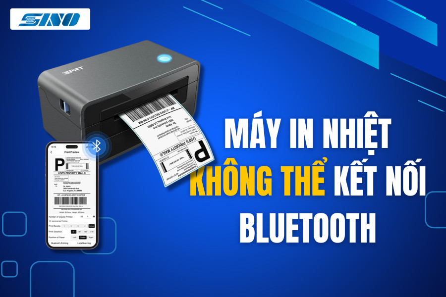 máy in nhiệt không thể kết nối bluetooth