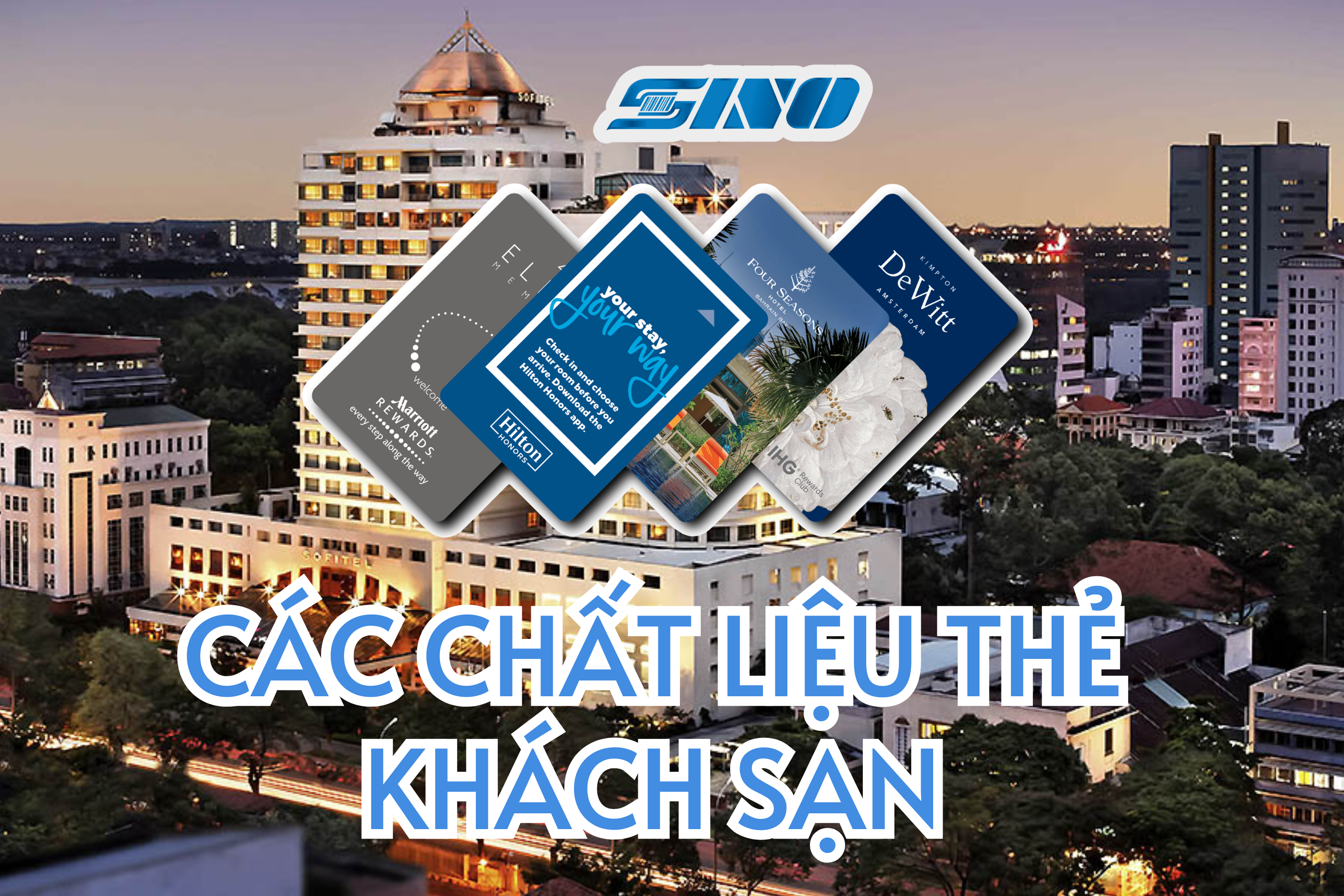 Các chất liệu thẻ khách sạn