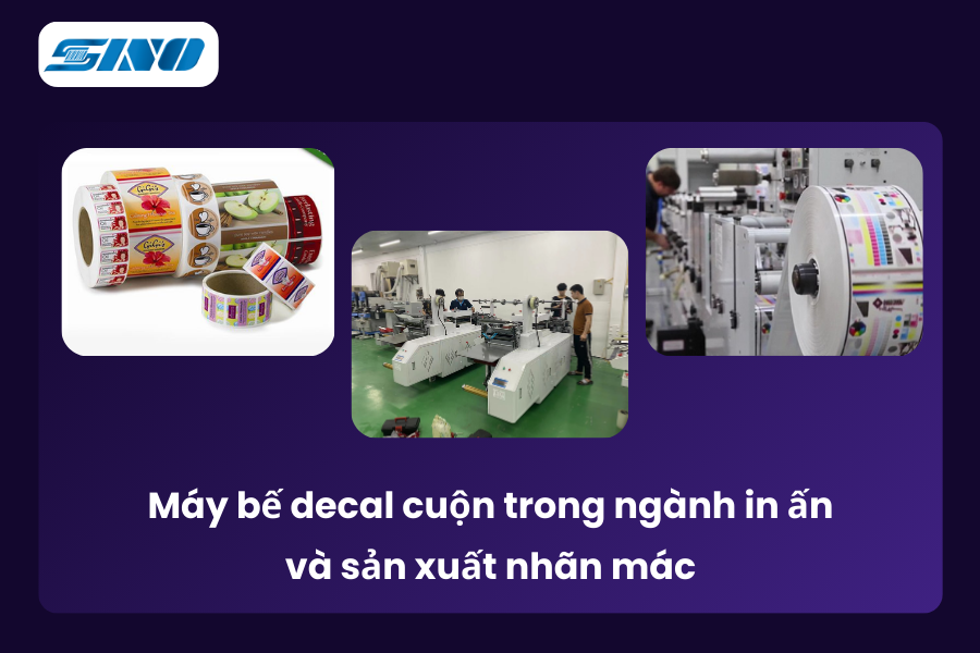 máy bế decal cuộn