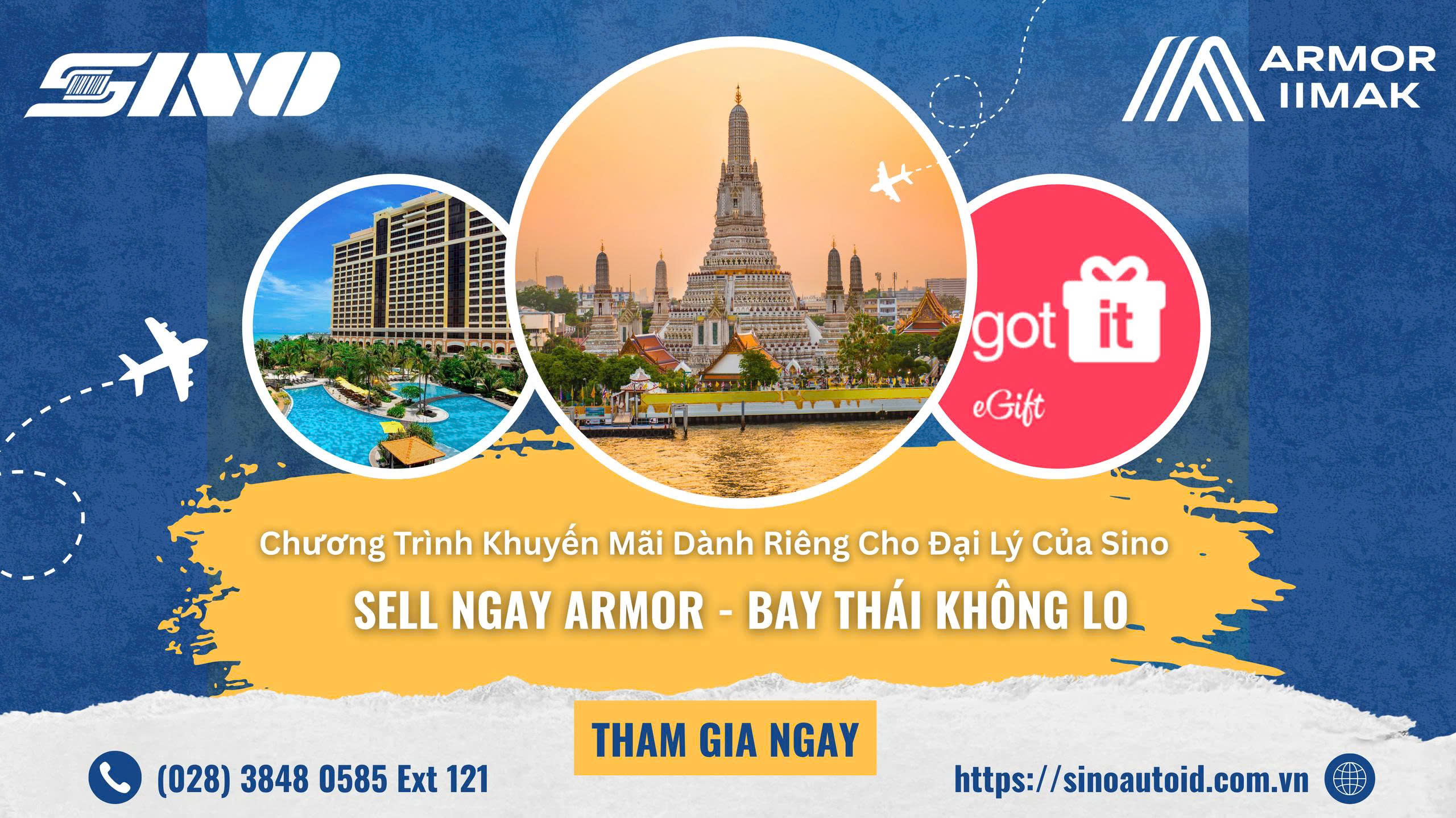 poster chương trình khuyến mãi đại lý của Sino Corporation